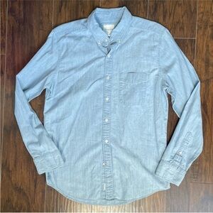 American Eagle Mens Denim Button-Down Shirt 👕